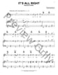 It's All Right piano sheet music cover